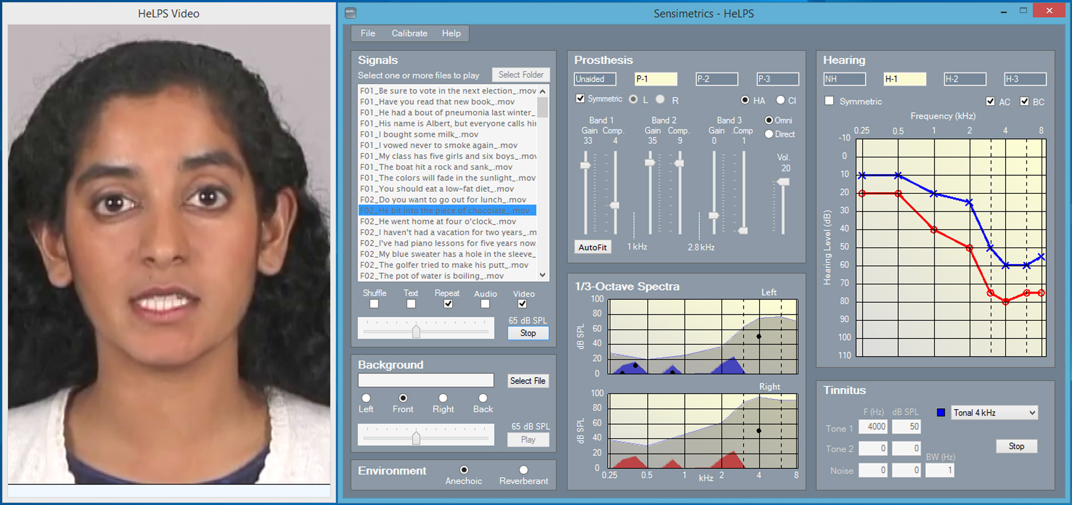 Hearing Loss Simulation Analysis